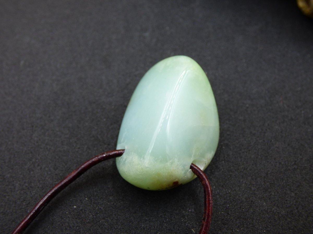 Chrysopras ~ Edelstein Kette Heilstein grün Natur Er Sie Mann Frau Glück HIPPIE GOA Boho Tibet Ethno Natur Rarität Geschenk Selten - Art of Nature Berlin