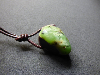 Chrysopras ~ Edelstein Kette ~HIPPIE ~GOA ~Boho ~Tibet ~Ethno ~Nature ~Schutzsymbol ~Heilstein ~Rarität - Art of Nature Berlin