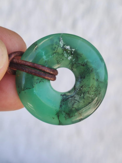 Chrysoprase ~ Edelstein Kette grün Natur Heilstein Schutzsymbol Mann Frau Glück HIPPIE GOA Boho Tibet Ethno Natur Rarität Geschenk Er Sie - Art of Nature Berlin