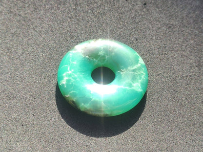 Chrysoprase ~ Edelstein Kette ~HIPPIE ~GOA ~Boho ~Tibet ~Ethno ~Nature ~Donut ~Schutzsymbol ~Heilstein ~Rarität - Art of Nature Berlin