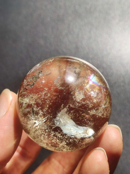 Citrin A ~ Magische Edelstein Kugel Massage & Deko Sphere Kristall Geschenk Meditation Heilstein Natur gelb klar transparent - Art of Nature Berlin