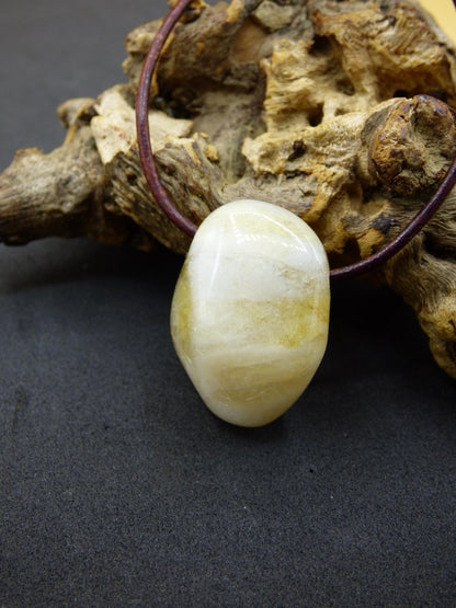 Citrin ~ Edelstein Kette gelb HIPPIE GOA Boho Ethno Natur Heilstein Rarität Kristalle Schmuck Anhänger Natur Stein Geschenk Sonne leuchtend - Art of Nature Berlin