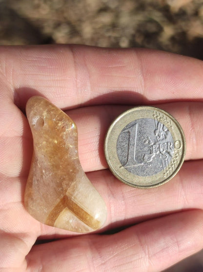 Citrin ~ Edelstein Kette gelb HIPPIE GOA Boho Ethno Natur Heilstein Rarität Kristalle Schmuck Anhänger Natur Stein Geschenk Sonne leuchtend - Art of Nature Berlin