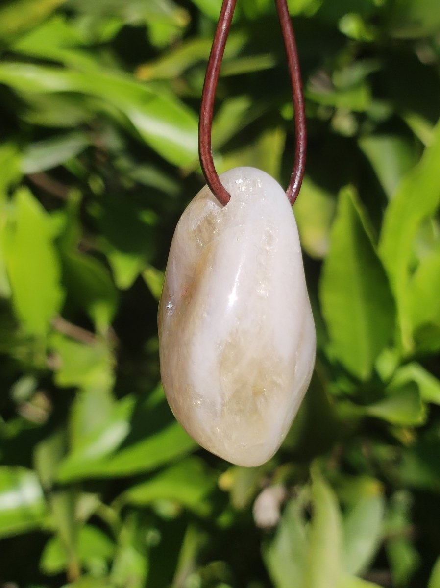 Citrin ~ Edelstein Kette gelb HIPPIE GOA Boho Ethno Natur Heilstein Rarität Kristalle Schmuck Anhänger Natur Stein Geschenk Sonne leuchtend - Art of Nature Berlin