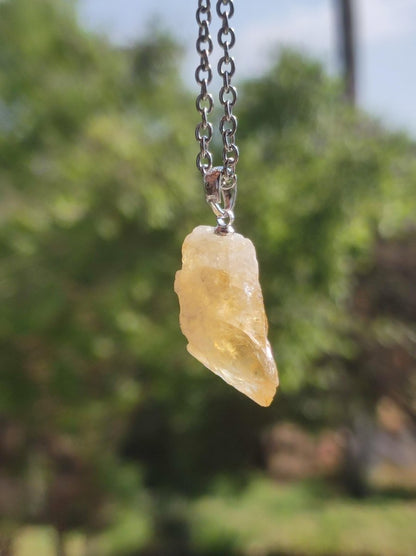 Citrin *natürlich* Edelstein Kette 925 Sterling Silber Frauen Schmuck Filigran Hochzeit Geburtstag Geschenk Heilstein Rarität gelb Natur Rar - Art of Nature Berlin