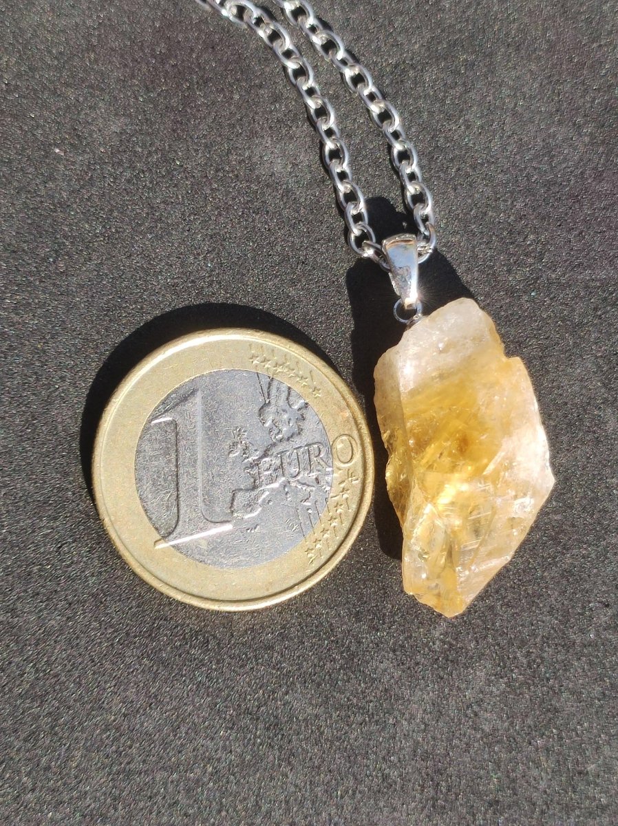 Citrin *natürlich* Edelstein Kette 925 Sterling Silber Frauen Schmuck Filigran Hochzeit Geburtstag Geschenk Heilstein Rarität gelb Natur Rar - Art of Nature Berlin