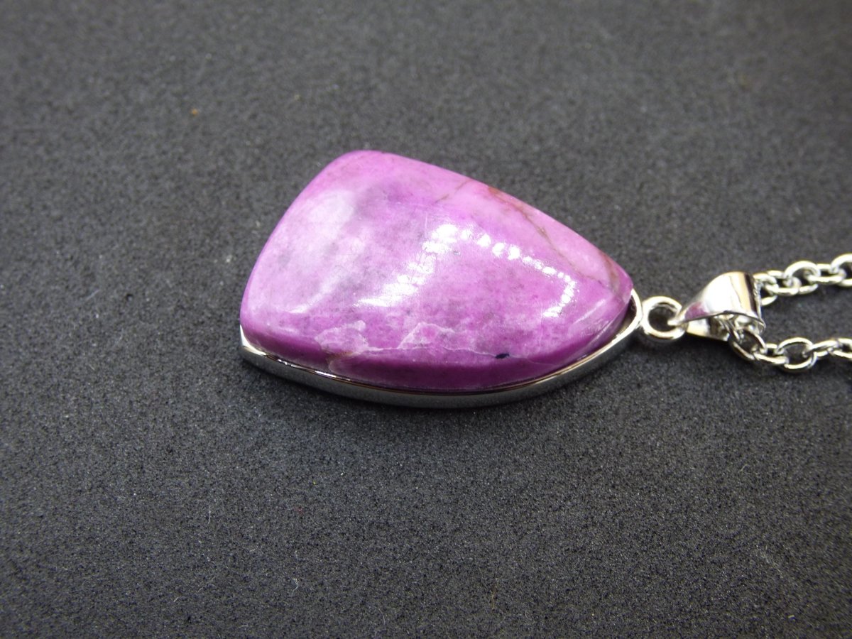 Cobalt Calcit Kobaltcalcit - 925 Silber Edelstein Kette Heilstein Natur pink rosa Rarität Edel Mann Frau Geschenk Er Sie Freundin Kristall - Art of Nature Berlin