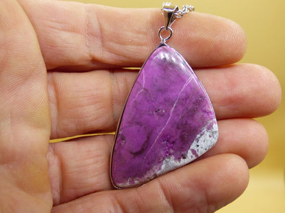 Cobalt Calcit Kobaltcalcit - 925 Silber Edelstein Kette Heilstein Natur pink rosa Rarität Edel Mann Frau Geschenk Er Sie Freundin Kristall - Art of Nature Berlin