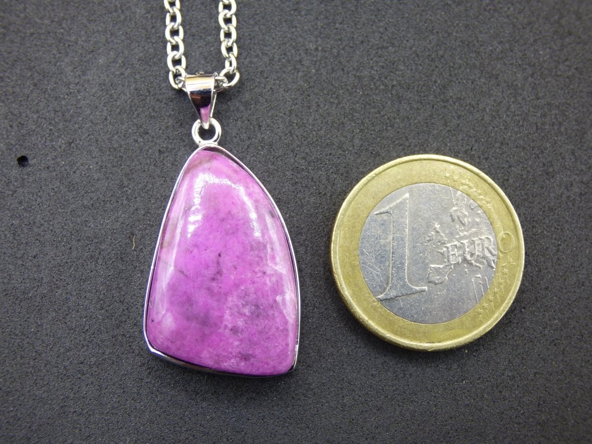 Cobalt Calcit Kobaltcalcit - 925 Silber Edelstein Kette Heilstein Natur pink rosa Rarität Edel Mann Frau Geschenk Er Sie Freundin Kristall - Art of Nature Berlin