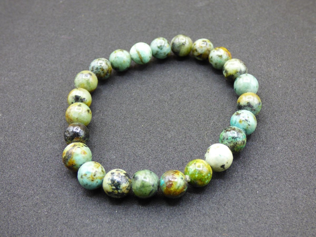 Cuprit Chrysocoll "African TÜRKIS" - Edelstein Armband Perlen Heilstein Natur blau Energie Natur Schmuck Frau Mann Er Sie Bruder Geschenk - Art of Nature Berlin