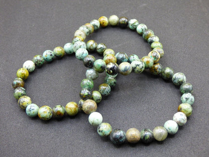 Cuprit Chrysocoll "African TÜRKIS" - Edelstein Armband Perlen Heilstein Natur blau Energie Natur Schmuck Frau Mann Er Sie Bruder Geschenk - Art of Nature Berlin