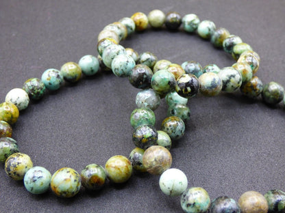 Cuprit Chrysocoll "African TÜRKIS" - Edelstein Armband Perlen Heilstein Natur blau Energie Natur Schmuck Frau Mann Er Sie Bruder Geschenk - Art of Nature Berlin