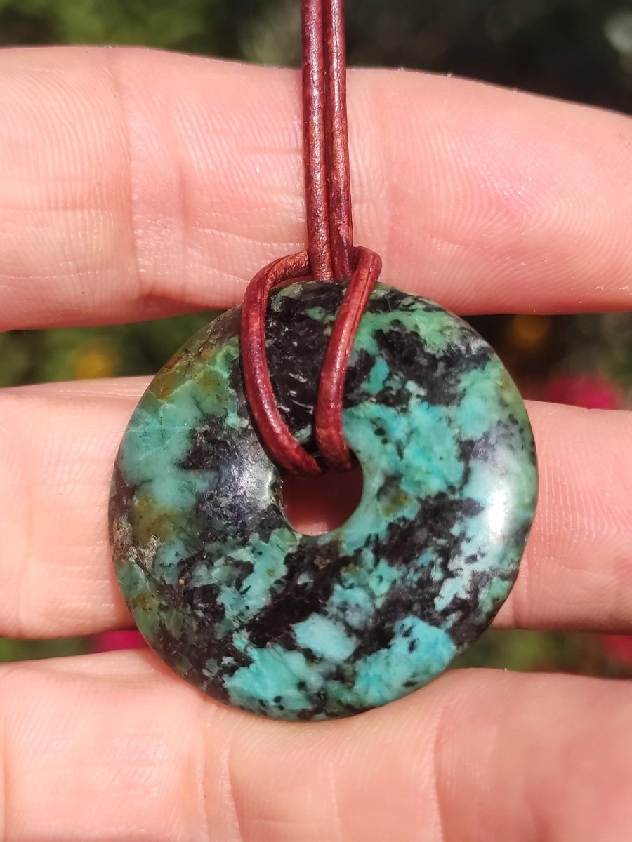 Cuprit Chrysocoll - Edelstein Kette grün natürlich Rarität Heilstein Energie Kristall Anhänger Mann Frau Kind Geschenk Er Sie Valentinstag - Art of Nature Berlin