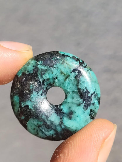 Cuprit Chrysocoll - Edelstein Kette grün natürlich Rarität Heilstein Energie Kristall Anhänger Mann Frau Kind Geschenk Er Sie Valentinstag - Art of Nature Berlin