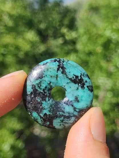 Cuprit Chrysocoll - Edelstein Kette grün natürlich Rarität Heilstein Energie Kristall Anhänger Mann Frau Kind Geschenk Er Sie Valentinstag - Art of Nature Berlin