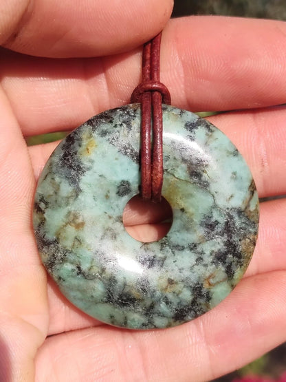 Cuprit Chrysocoll - Edelstein Kette grün natürlich Rarität Heilstein Energie Kristall Anhänger Mann Frau Kind Geschenk Er Sie Valentinstag - Art of Nature Berlin