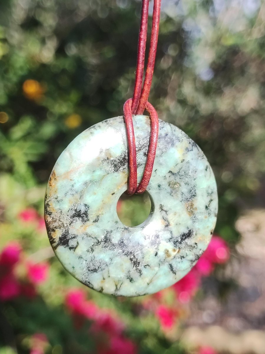 Cuprit Chrysocoll - Edelstein Kette grün natürlich Rarität Heilstein Energie Kristall Anhänger Mann Frau Kind Geschenk Er Sie Valentinstag - Art of Nature Berlin