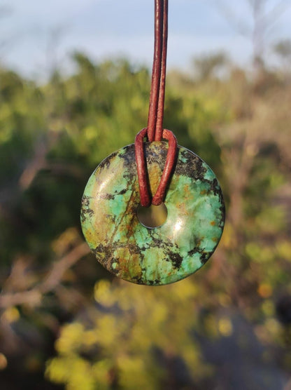 Cuprit Chrysocoll - Edelstein Kette grün natürlich Rarität Heilstein Energie Kristall Anhänger Mann Frau Kind Geschenk Er Sie Valentinstag - Art of Nature Berlin