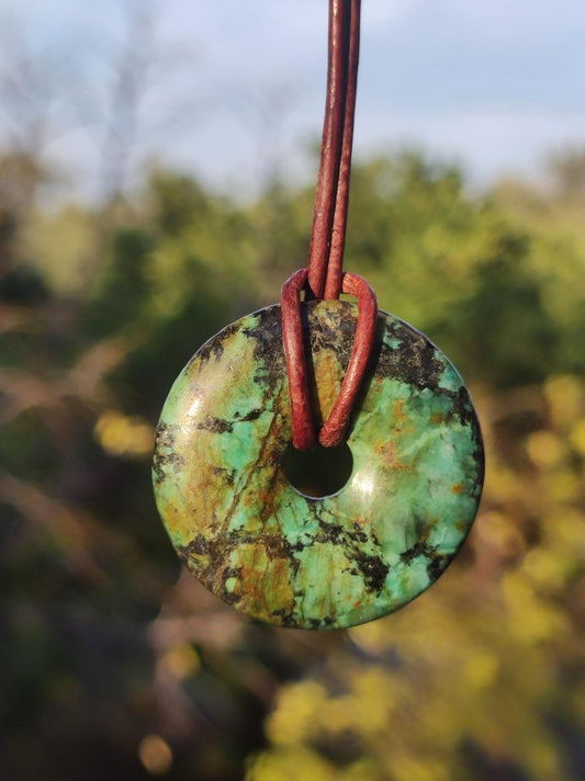 Cuprit Chrysocoll - Edelstein Kette grün natürlich Rarität Heilstein Energie Kristall Anhänger Mann Frau Kind Geschenk Er Sie Valentinstag - Art of Nature Berlin