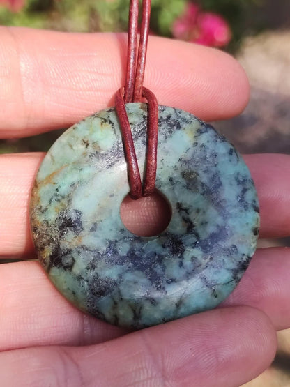 Cuprit Chrysocoll - Edelstein Kette grün natürlich Rarität Heilstein Energie Kristall Anhänger Mann Frau Kind Geschenk Er Sie Valentinstag - Art of Nature Berlin