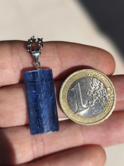 Cyanit / Disthen A 925 Silber Edelstein Kette Natur Heilstein Kristall blau Rarität Anhänger Mann Frau Er Sie Geschenk Wunderschön Edel - Art of Nature Berlin