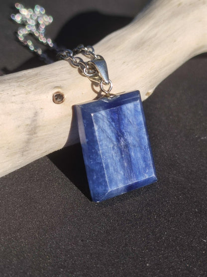Cyanit / Disthen A 925 Silber Edelstein Kette Natur Heilstein Kristall blau Rarität Anhänger Mann Frau Er Sie Geschenk Wunderschön Edel - Art of Nature Berlin