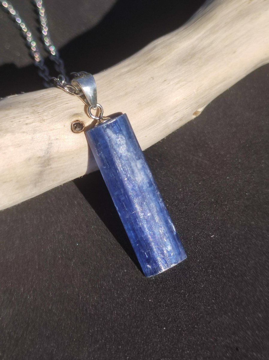 Cyanit / Disthen A 925 Silber Edelstein Kette Natur Heilstein Kristall blau Rarität Anhänger Mann Frau Er Sie Geschenk Wunderschön Edel - Art of Nature Berlin