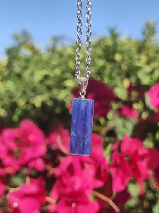 Cyanit / Disthen A 925 Silber Edelstein Kette Natur Heilstein Kristall blau Rarität Anhänger Mann Frau Er Sie Geschenk Wunderschön Edel - Art of Nature Berlin