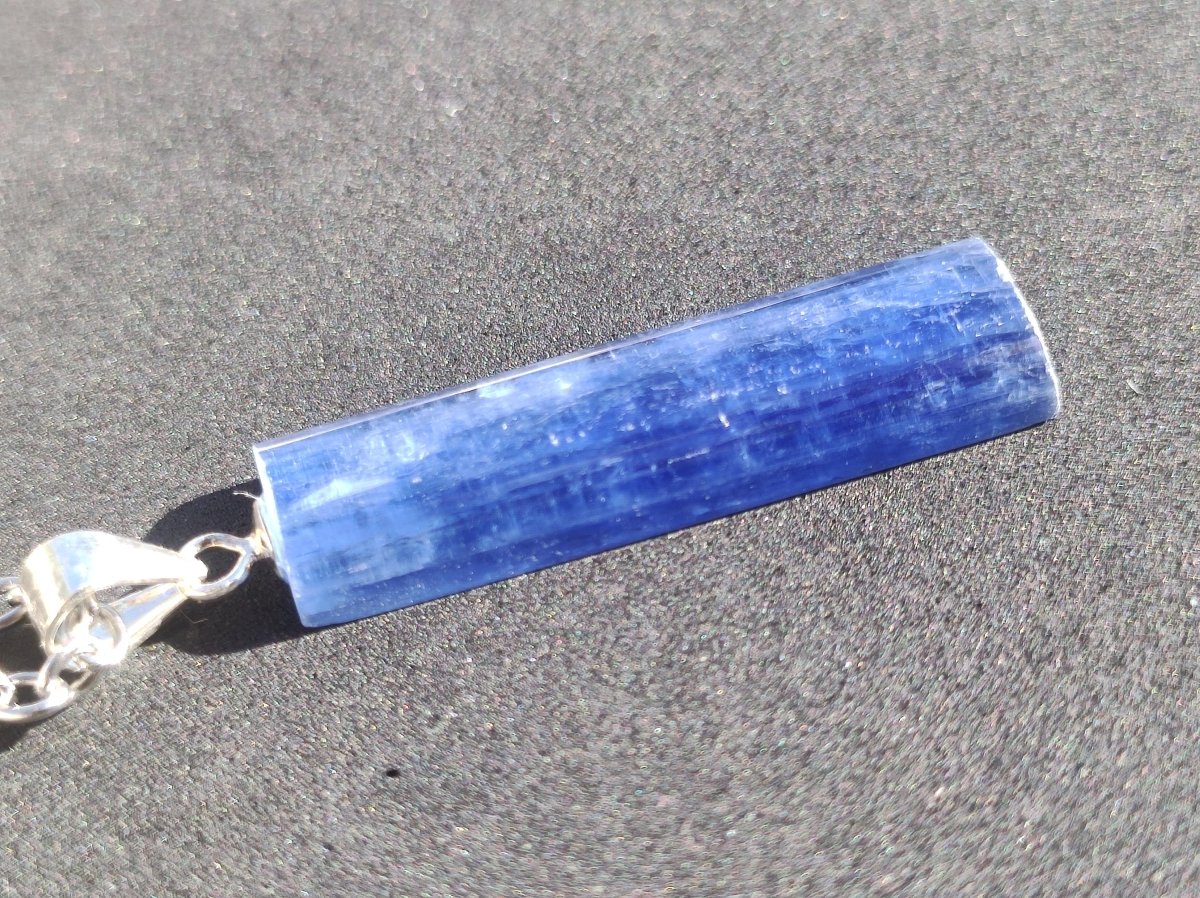 Cyanit / Disthen A 925 Silber Edelstein Kette Natur Heilstein Kristall blau Rarität Anhänger Mann Frau Er Sie Geschenk Wunderschön Edel - Art of Nature Berlin