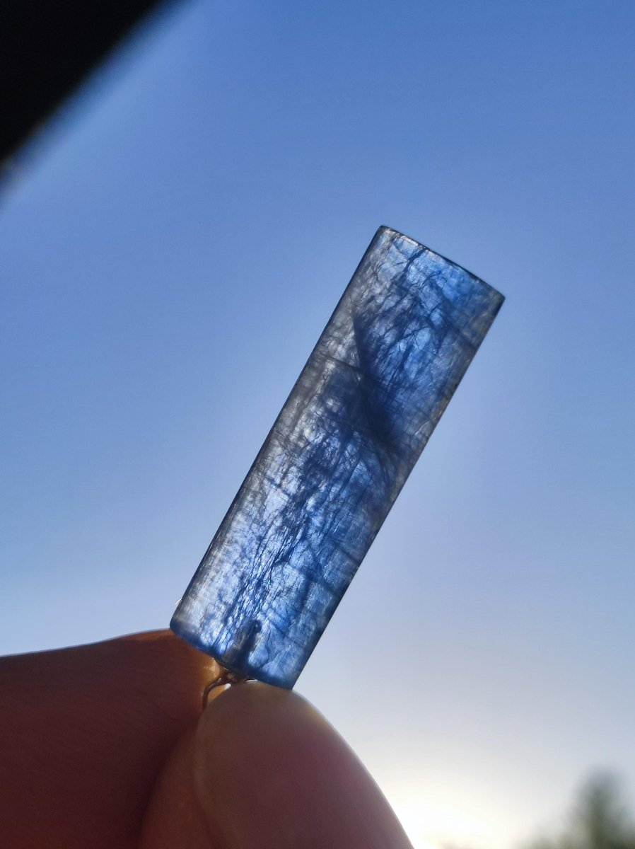 Cyanit / Disthen A 925 Silber Edelstein Kette Natur Heilstein Kristall blau Rarität Anhänger Mann Frau Er Sie Geschenk Wunderschön Edel - Art of Nature Berlin