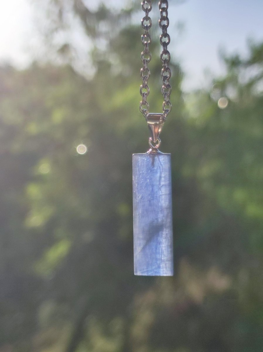 Cyanit / Disthen A 925 Silber Edelstein Kette Natur Heilstein Kristall blau Rarität Anhänger Mann Frau Er Sie Geschenk Wunderschön Edel - Art of Nature Berlin