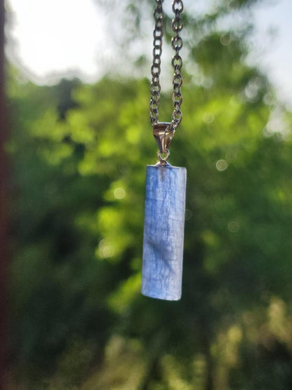 Cyanit / Disthen A 925 Silber Edelstein Kette Natur Heilstein Kristall blau Rarität Anhänger Mann Frau Er Sie Geschenk Wunderschön Edel - Art of Nature Berlin