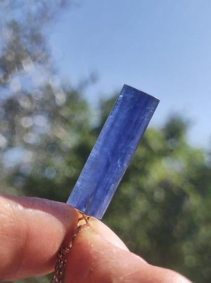 Cyanit / Disthen A 925 Silber Edelstein Kette Natur Heilstein Kristall blau Rarität Anhänger Mann Frau Er Sie Geschenk Wunderschön Edel - Art of Nature Berlin