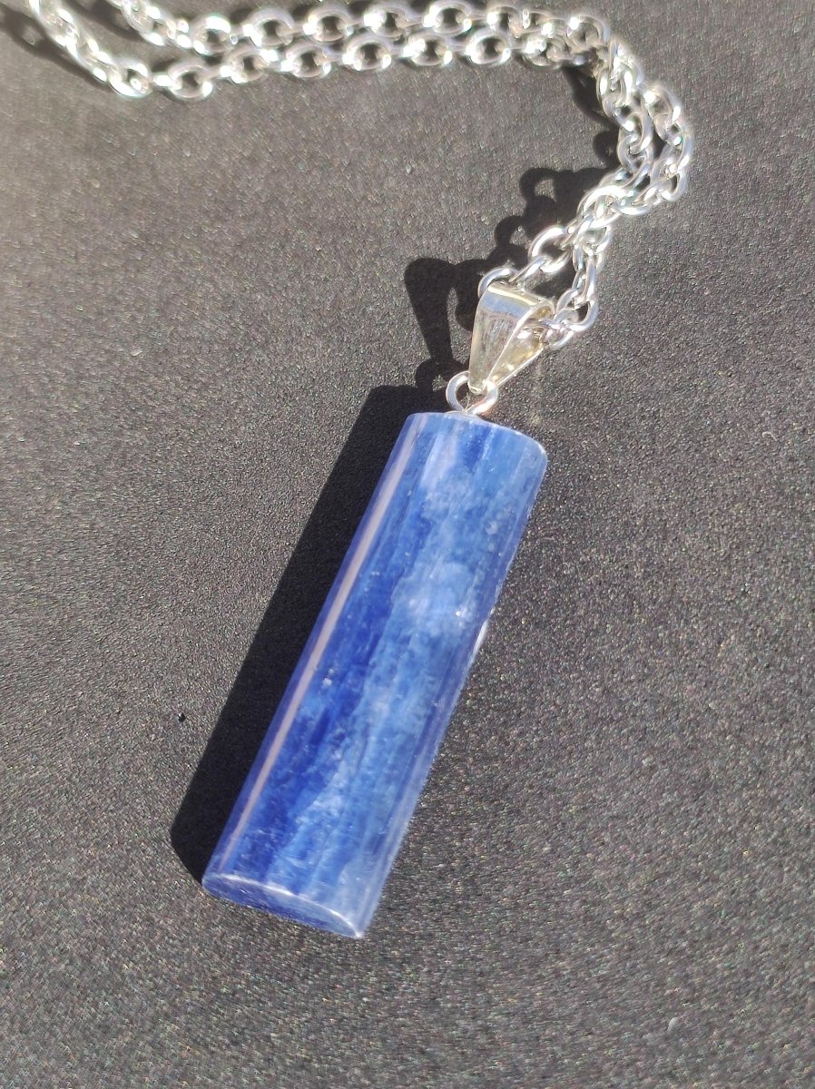 Cyanit / Disthen A 925 Silber Edelstein Kette Natur Heilstein Kristall blau Rarität Anhänger Mann Frau Er Sie Geschenk Wunderschön Edel - Art of Nature Berlin