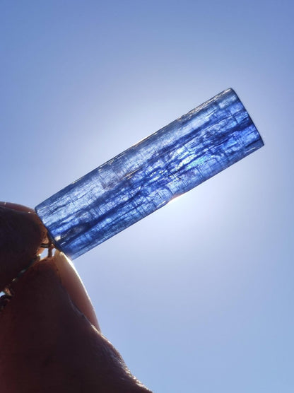 Cyanit / Disthen A 925 Silber Edelstein Kette Natur Heilstein Kristall blau Rarität Anhänger Mann Frau Er Sie Geschenk Wunderschön Edel - Art of Nature Berlin