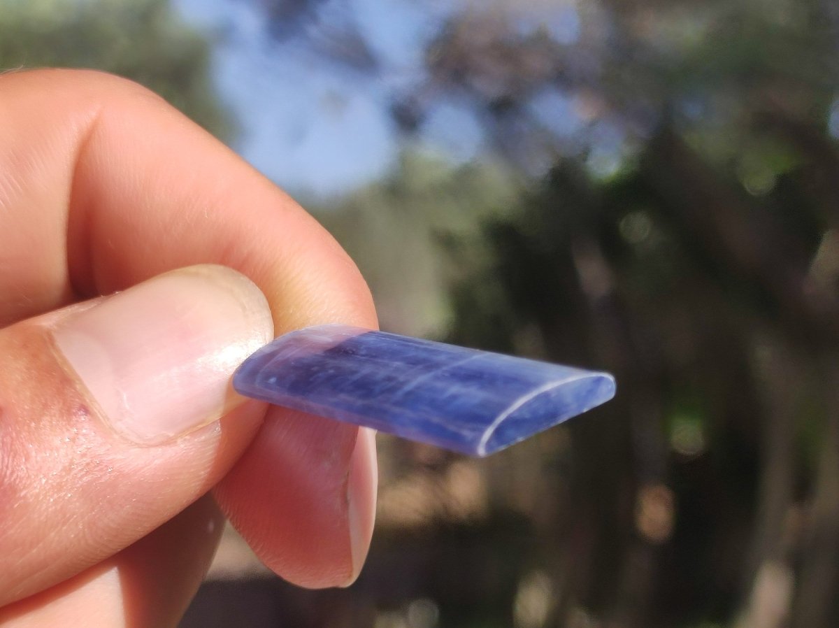 Cyanit / Disthen AAA 925 Silber Edelstein Kette Natur Heilstein Kristall blau Rarität Anhänger Mann Frau Er Sie Geschenk Wunderschön Edel - Art of Nature Berlin