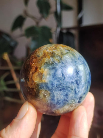 Cyanit Kyanit Disthen Sapparit blau AAA Edelstein Kugel Deko Sphere Sammler Mineral Stufe Heilstein wohnen Natur Qualität Selten Rarität - Art of Nature Berlin