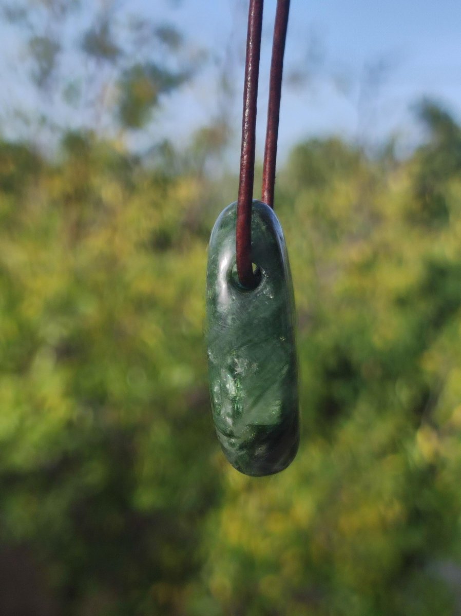 Diopsid ~ Edelstein Kette grün HIPPIE GOA Boho Ethno Natur Heilstein Rarität Kristalle Schmuck Anhänger Natur Stein Russia Geschenk Magisch - Art of Nature Berlin