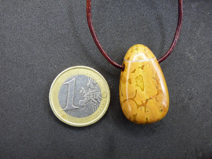 Dolomit ~ Edelstein Kette Indianer braun rot natur Heilstein Rarität Geschenk Er Sie Mann Frau Freund HIPPIE GOA Boho Ethno Schutz Tribal - Art of Nature Berlin