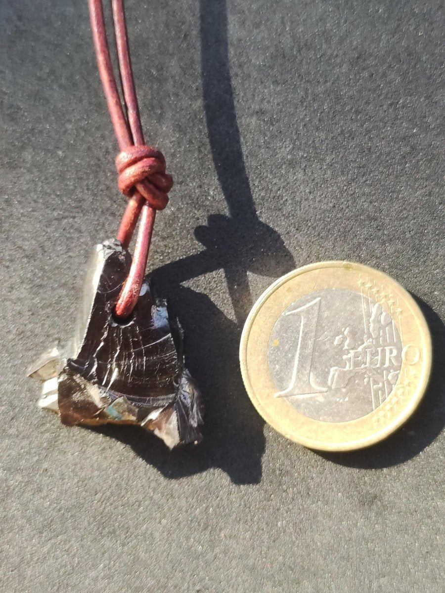 EdelSchungit Shungite - Edelstein Kette schwarz Schutz Anhänger Geschenk Mann Frau Er Sie Freundin Kristall Natur Heilstein Sammler Rarität - Art of Nature Berlin