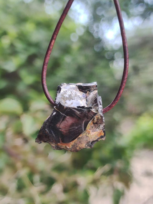 EdelSchungit Shungite - Edelstein Kette schwarz Schutz Anhänger Geschenk Mann Frau Er Sie Freundin Kristall Natur Heilstein Sammler Rarität - Art of Nature Berlin