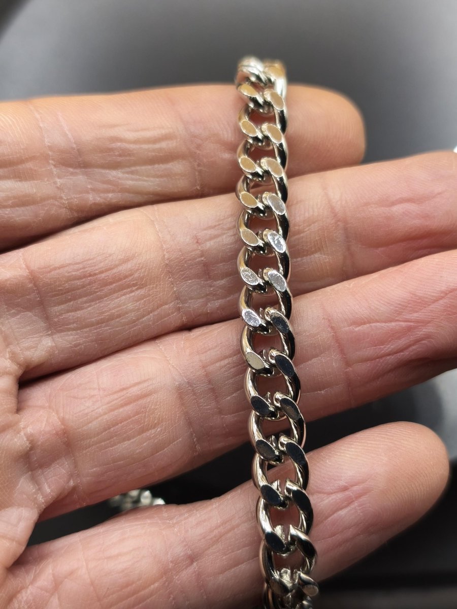 Einfache Männerkette - Gliederkette - Herren Schmuck - Edelstahl Silber -Länge wählbar - Mann Freund Er Geschenk - Art of Nature Berlin
