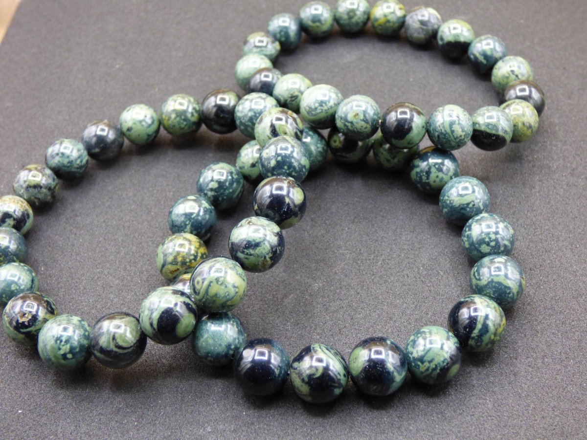 Eldarit / Kabamba Rhyolith / Nebula Stein ~ Edelstein Armband ~ GOA ~ Hippie ~Boho ~Ethno ~Indie ~Nature ~Heilstein Galaxy Grün - Art of Nature Berlin