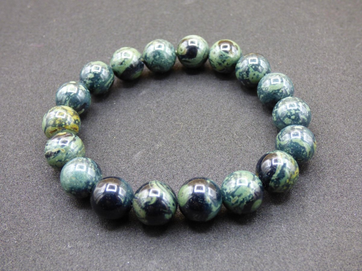 Eldarit / Kabamba Rhyolith / Nebula Stein ~ Edelstein Armband ~ GOA ~ Hippie ~Boho ~Ethno ~Indie ~Nature ~Heilstein Galaxy Grün - Art of Nature Berlin