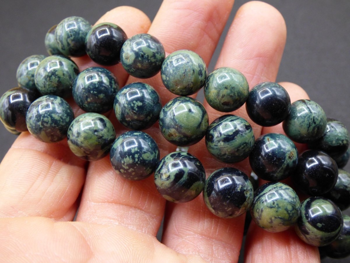 Eldarit / Kabamba Rhyolith / Nebula Stein ~ Edelstein Armband ~ GOA ~ Hippie ~Boho ~Ethno ~Indie ~Nature ~Heilstein Galaxy Grün - Art of Nature Berlin