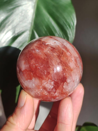 Feuer Quarz / Hämatoid Quarz ~ Magische Edelstein Kugel Massage & Deko Sphere Crystal Meditation ~HIPPIE ~GOA~Boho~Ethno~Heilstein - Art of Nature Berlin