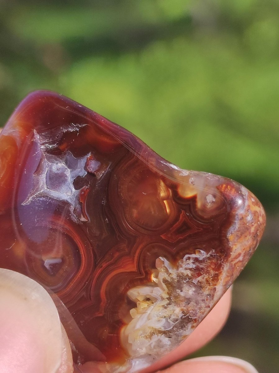 Feuerachat *opalisierend* Edelstein Kette Heilstein Schutzsymbol Mann Frau Glück HIPPIE GOA Boho Tibet Ethno Natur Rarität Geschenk - Art of Nature Berlin