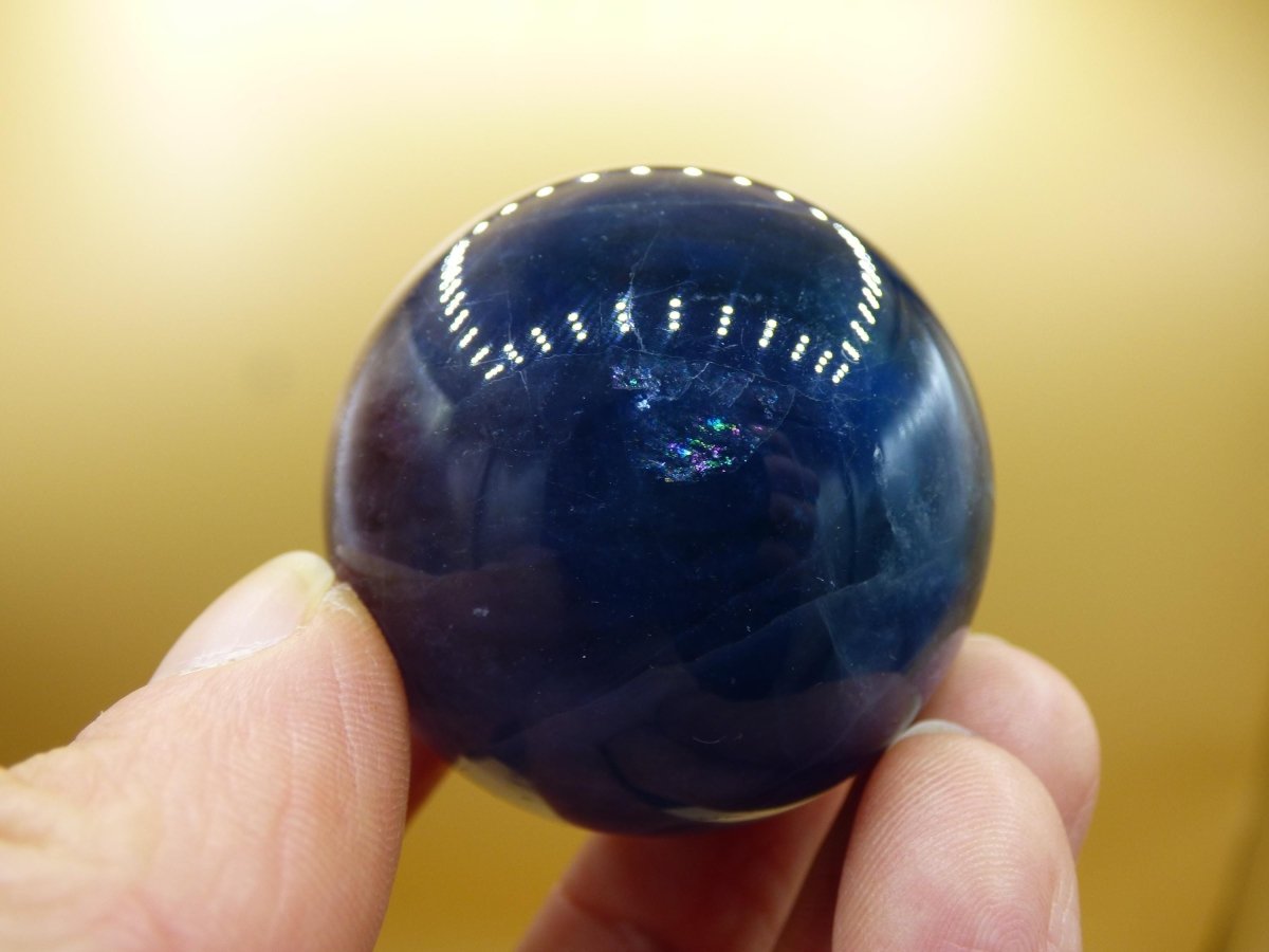 Fluorit blau lila *Rarität* - Edelstein Kugel Deko Sphere Kristall Heilstein Spielkugel Meditation Geschenk Er Sie Mann Frau Freundin Wohnen - Art of Nature Berlin