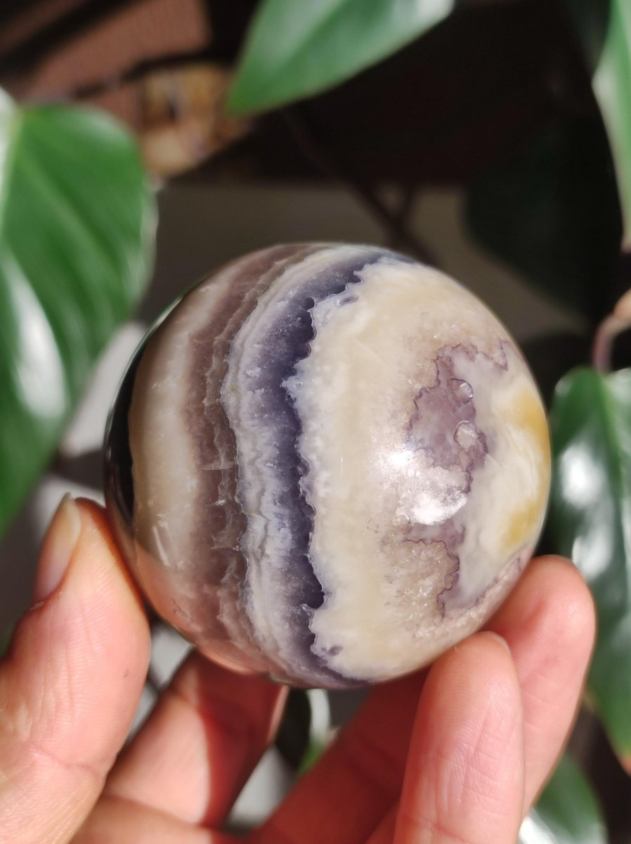 Fluorit Edelstein Kugel Deko Sphere Massage Kristall Spielkugel Meditation Heilstein Frau Geschenk Er Sie Haus Energie Traum - Art of Nature Berlin