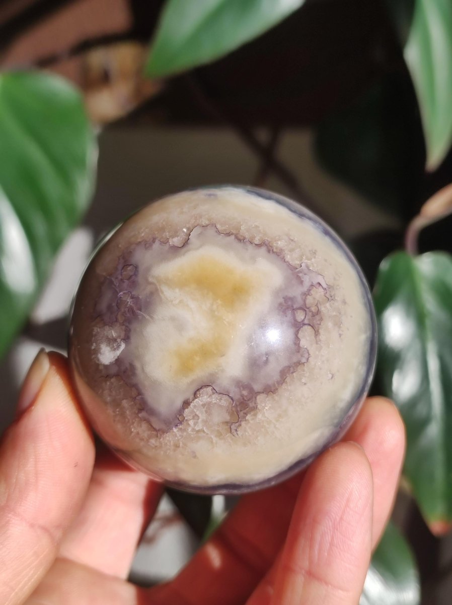 Fluorit Edelstein Kugel Deko Sphere Massage Kristall Spielkugel Meditation Heilstein Frau Geschenk Er Sie Haus Energie Traum - Art of Nature Berlin